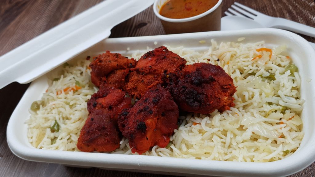 Fried Rice with Chicken Tikka